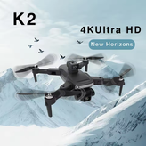 کوادکوپتر K2 pro در حال پرواز در فراز کوهستان برفی با دوربین 4k ultra hd