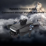 کوادکوپتر k2 pro طراحی تاشو و قابل حمل نگهداری راحت در هر زمان و هر مکان