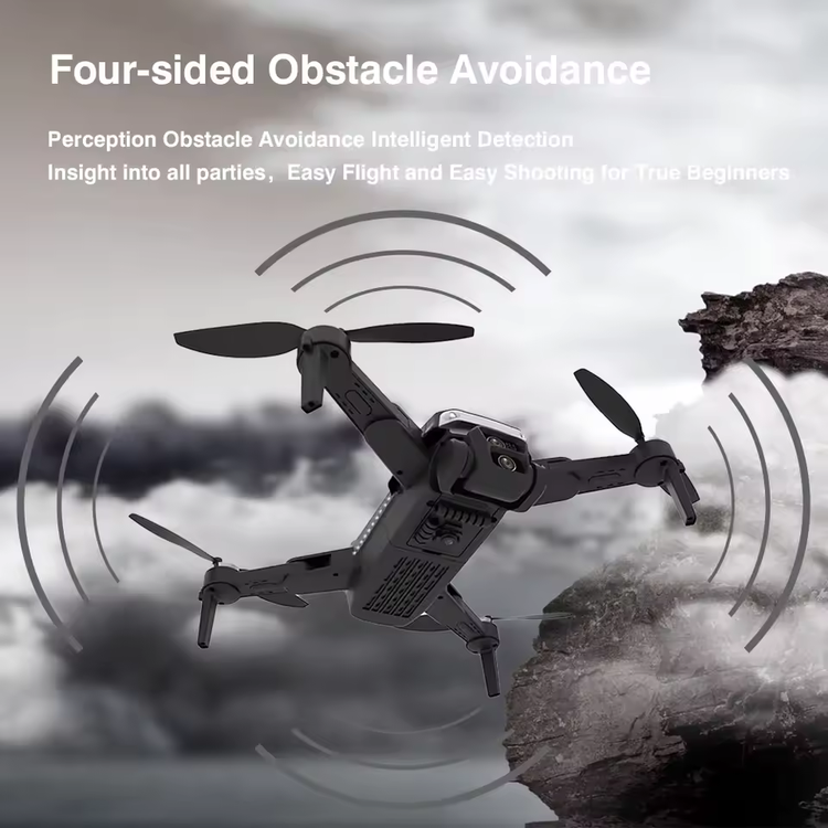 کوادکوپتر k2 pro با سنسور عدم برخورد به موانع ۴ طرفه