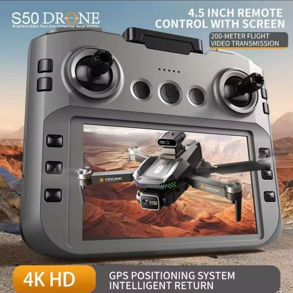 قابلیت ارسال تصویر زنده کوادکوپتر s50 pro plus روی مانیتور کنترل