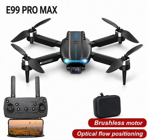 کوادکوپتر e99 pro max براشلس پک اصلی ورژن سانیانگ تکنولوژی سفارش اروپا حک شده