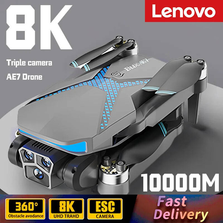 خرید کوادکوپتر AE7 Pro | دوربین دوگانه 8K، موتور براشلس و سنسور جلوگیری از برخورد